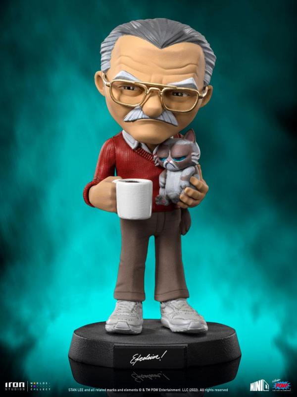 Stan Lee: Stan Lee with Grumpy Cat 14 cm Mini Co. PVC Figure - Iron Studios