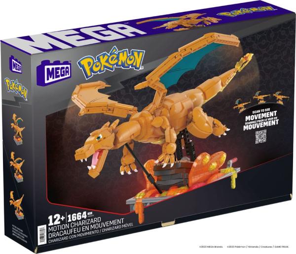 Pokémon Mega Construx Construction Set Motion Charizard 30 cm