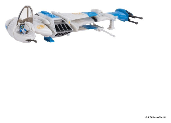 Star Wars Medium Vehicle & Figure set New Republic B-wing & B-Wing Pilot 3