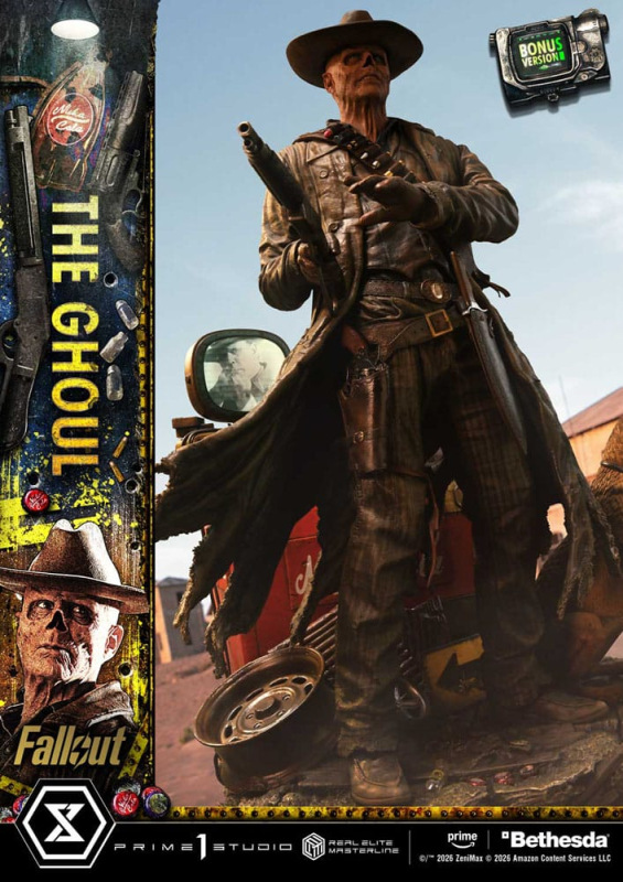 Fallout (TV Series) Real Elite Masterline Series Statue 1/4 The Ghoul DX Bonus Version 64 cm 12