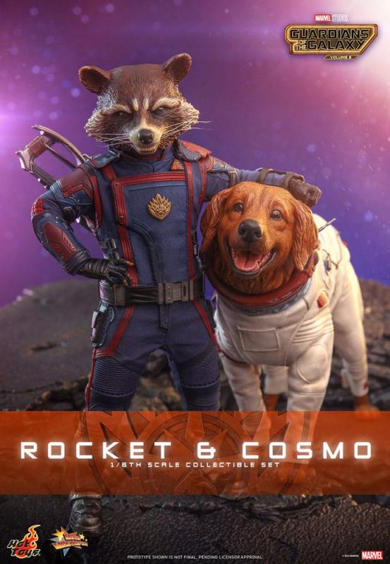 Guardians of the Galaxy Vol. 3 Movie Masterpiece Action Figuren 1/6 Rocket & Cosmo 16 cm