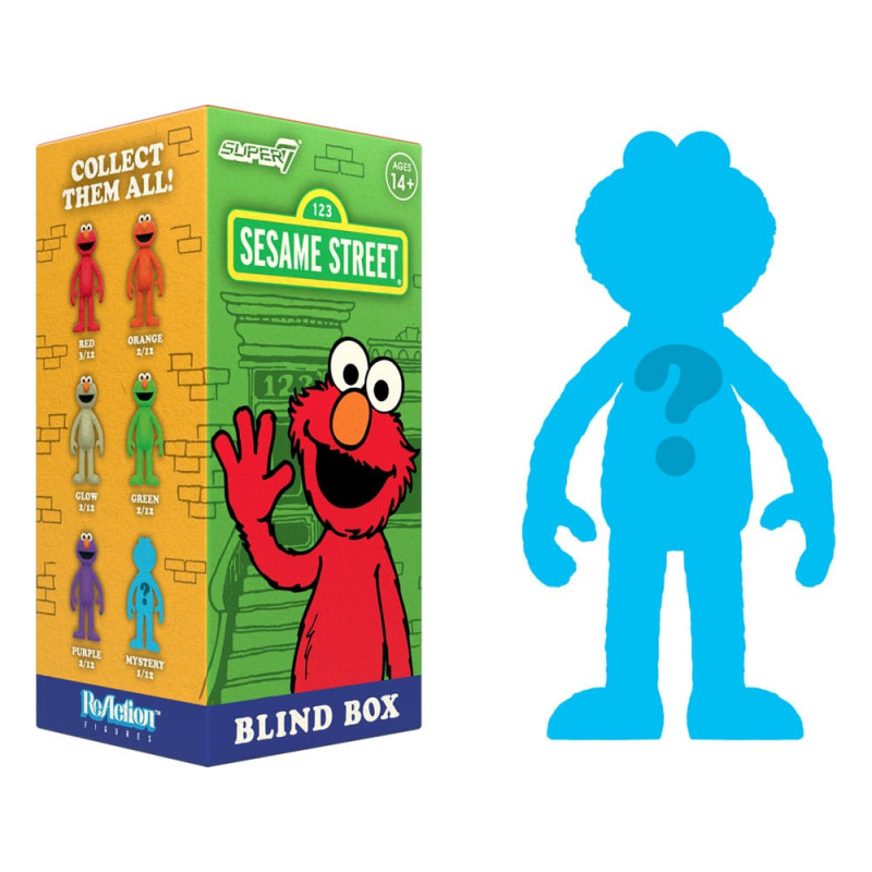 Sesame Street ReAction Action Figures 10 cmWave 04 Elmo Blind Box Display (12) 6