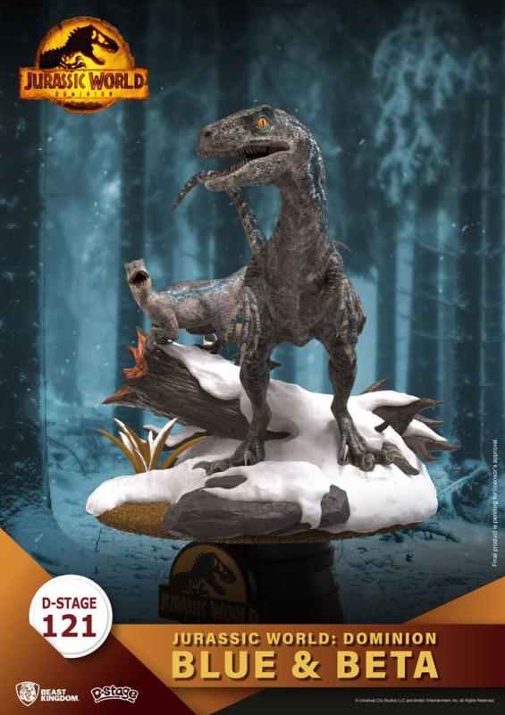 Jurassic World: Dominion D-Stage PVC Diorama Blue & Beta 13 cm reproduction