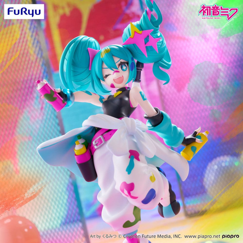 Hatsune Miku Trio-Try-iT PVC Statue Miku Paint Girl 19 cm 8