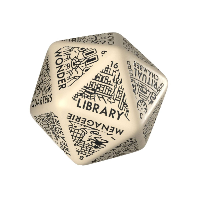 Viridian Jumbo Dice Dungeon Room Generator D20 Beige