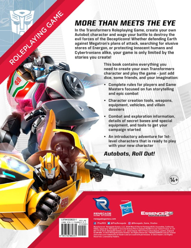 Transformers RPG Core Rulebook *Englische Version* 1
