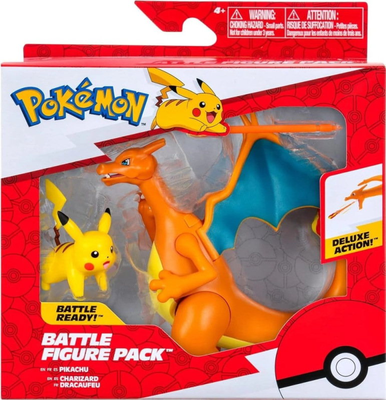 Pokémon Figure 2-Pack Charizard 11 cm & Pikachu 5 cm 1