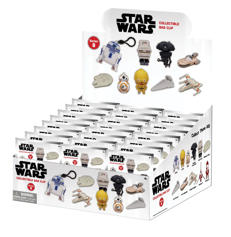 Star Wars PVC Bag Clips Series 8 Power Of Force Display (24) 2