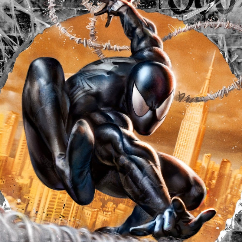Marvel Fine Art Print The Amazing Spider-Man #300 Tribute (Black High-Gloss Variant) 41 x 61 cm - un 2