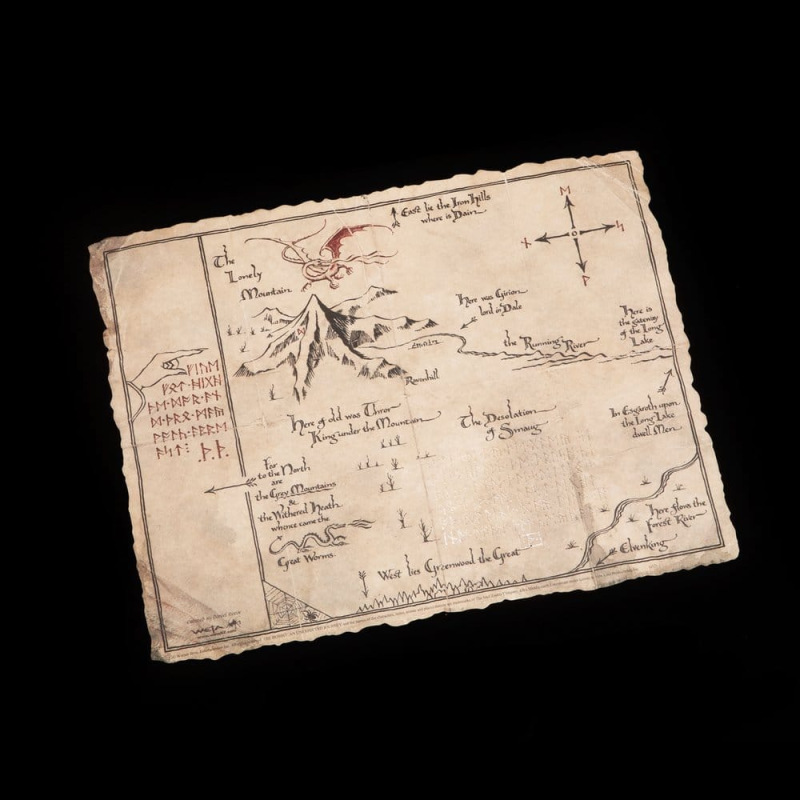 The Hobbit Art Print Thorin's Map 40 x 30 cm 1