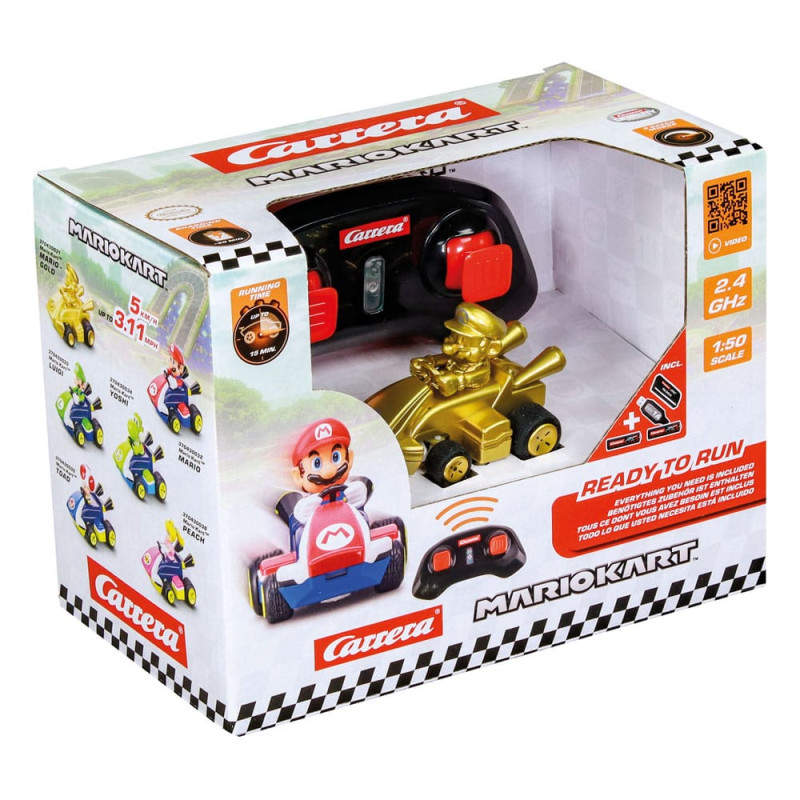Super Mario Kart RC remote-controlled Car 1/50 2.4GHz Mini Mario Gold 10