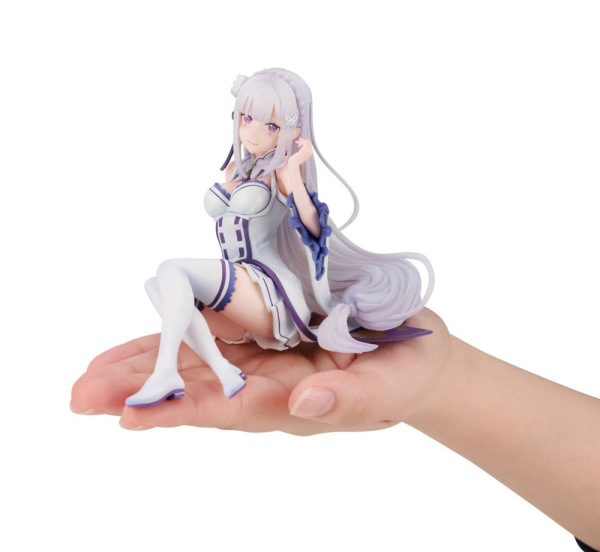 Re:ZERO Starting Life in Another World Melty Princess PVC Statue Emilia Palm Size 9 cm 1