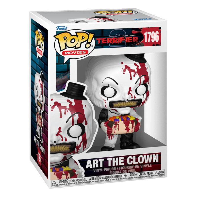Terrifier 2 POP! Movies Vinyl Figure Art the Clown with Candy Filled Head 9 cm 1