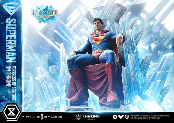 DC Comics Throne Legacy Collection Statue Statue 1/4 Superman Fortress of Solitude on Throne (Design 2