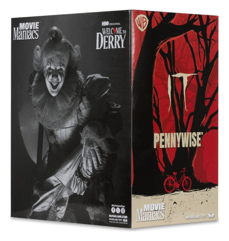 It Welcome to Derry Movie Maniacs Figure Pennywise (Black & White) 16 cm 7