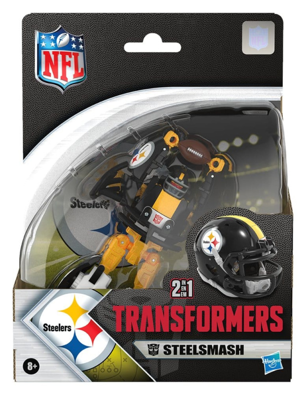 Transformers x NFL Action Figure Pittsburgh Steelers: Steelsmash 14 cm 8