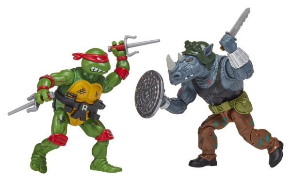 Teenage Mutant Ninja Turtles: Remastered Action Figures Raphael vs. Rocksteady 3