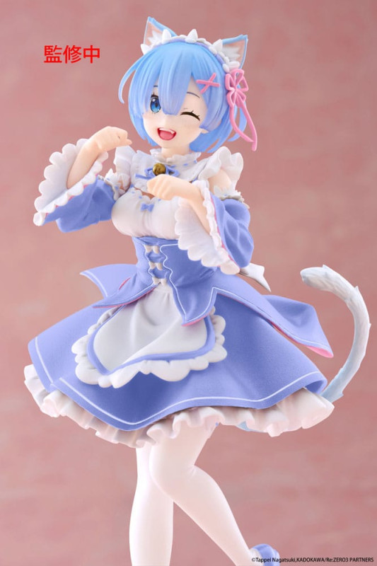 Re:Zero Starting Life in Another World Coreful PVC Statue Rem Cat Maid Ver. Renewal 18 cm 3