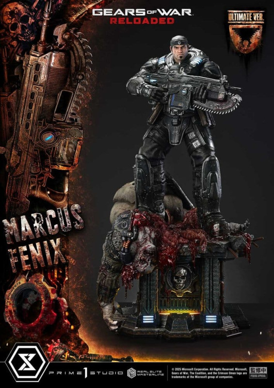 Gears of War: Reloaded Real Elite Masterline Series Statue 1/3 Marcus Fenix Ultimate Version 97 cm 7