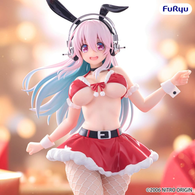 Super Sonico BiCute Bunnies PVC Figure Santa Ver. 30 cm 1