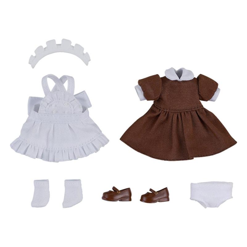 Original Character for Nendoroid Doll Figures Outfit Set: Maid Outfit Mini (Brown)