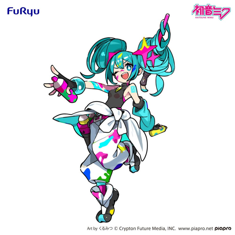 Hatsune Miku Trio-Try-iT PVC Statue Miku Paint Girl 19 cm 4