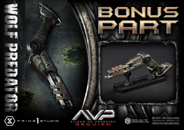Alien vs. Predator Real Elite Masterline Series Statue 1/3 Requiem Wolf Predator Deluxe Bonus Ver. 9 2