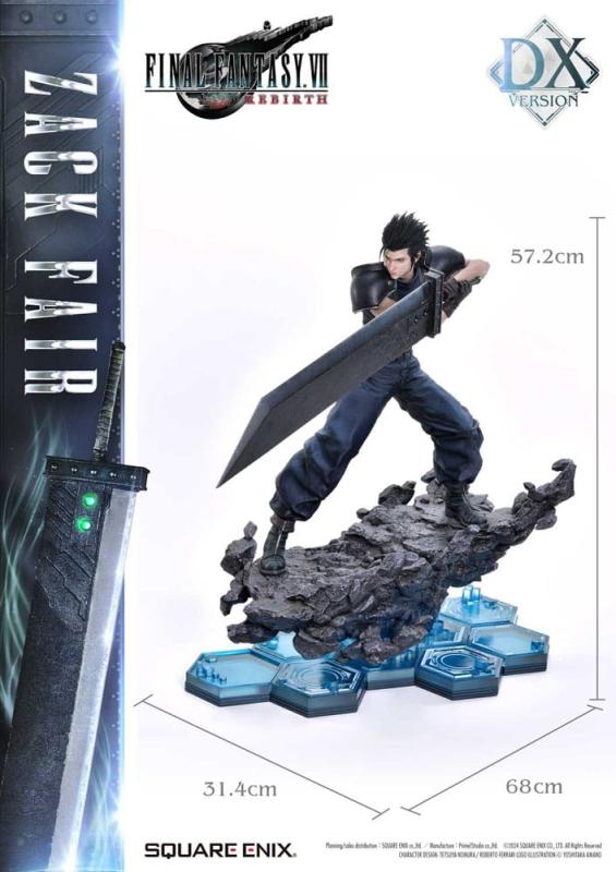 Final Fantasy VII Rebirth Statue 1/4 Zack Fair Deluxe Ver. 57 cm 3