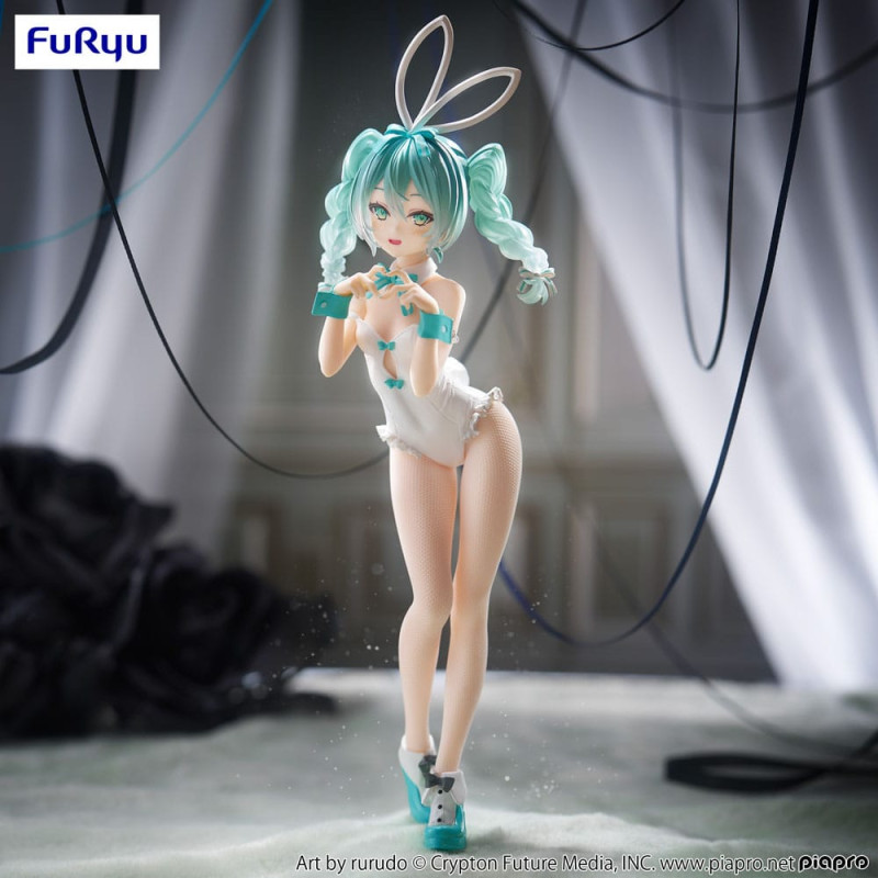 Hatsune Miku BiCute Bunnies PVC Statue Miku Rurudo White Color Ver. 27 cm 1