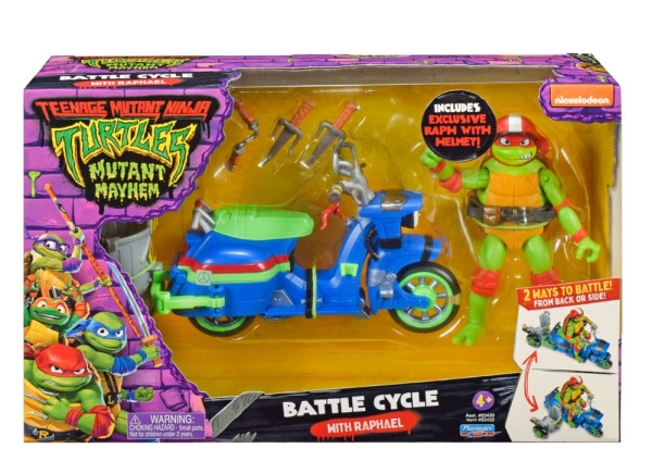 Teenage Mutant Ninja Turtles: Mutant Mayhem Action Figure Raphael & Scooter with Sidecar 11 cm 1