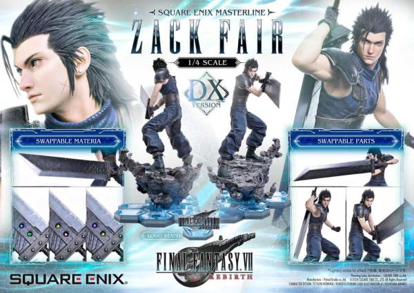 Final Fantasy VII Rebirth Statue 1/4 Zack Fair Deluxe Ver. 57 cm 9