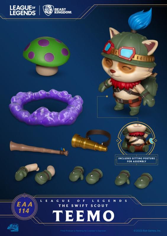 League of Legends: The Swift Scout Teemo 12 cm Egg Attack Figure - Beast Kingdom Toys