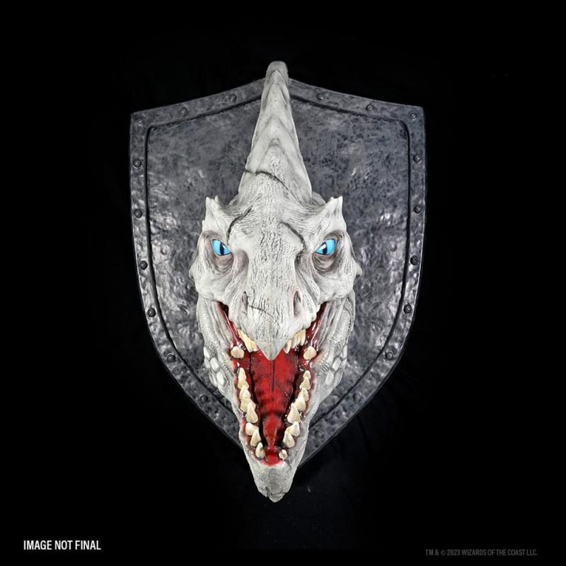Dungeons & Dragons: White Dragon Trophy Plaque 66 cm 3D Wall Art Replica - Wizkids