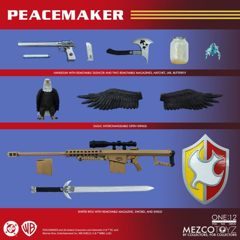 DC Comics One:12 Collective Action Figure 1/12 Peacemaker 17 cm 14