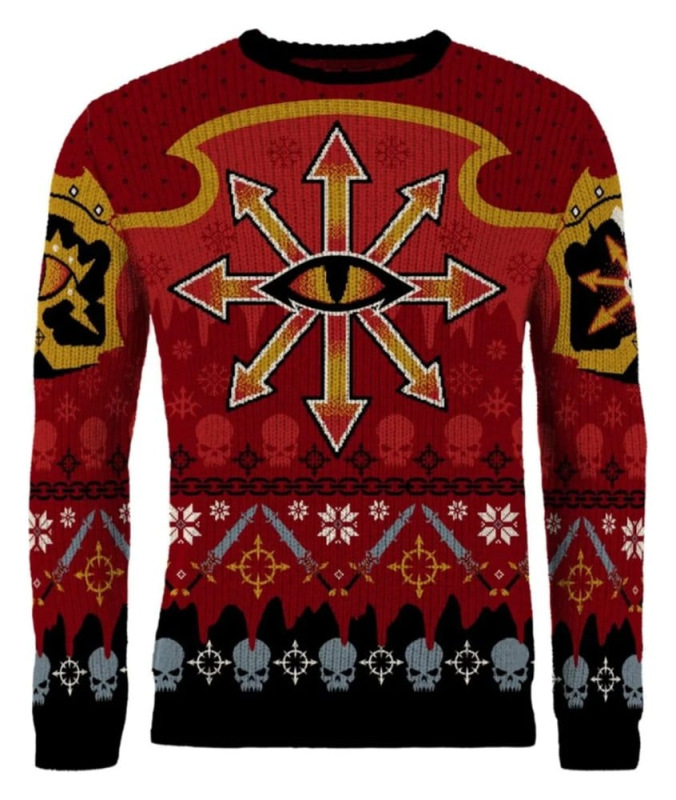 Warhammer 40,000 Christmas Sweater Chaos Size XXXL 4
