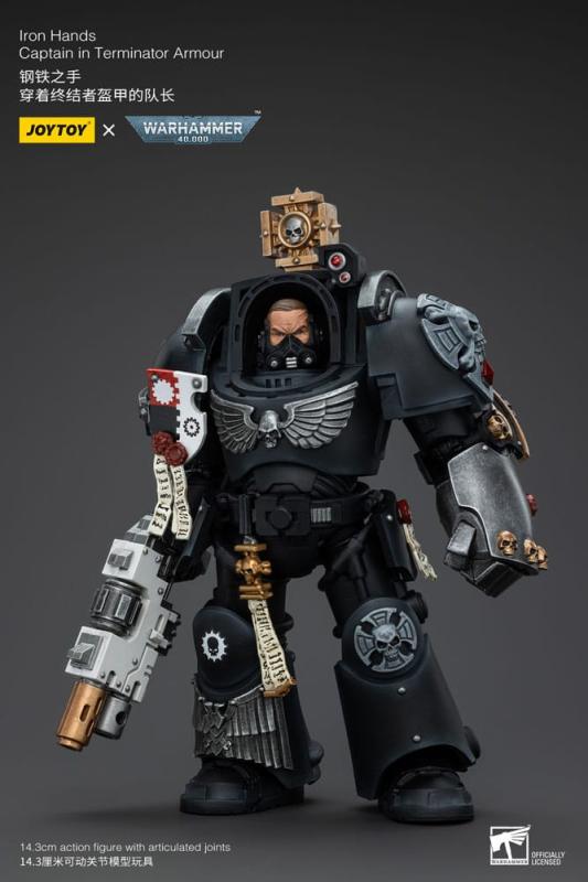 Warhammer 40k Action Figure 1/18 Iron Hands Captain in Terminator Armour 14 cm