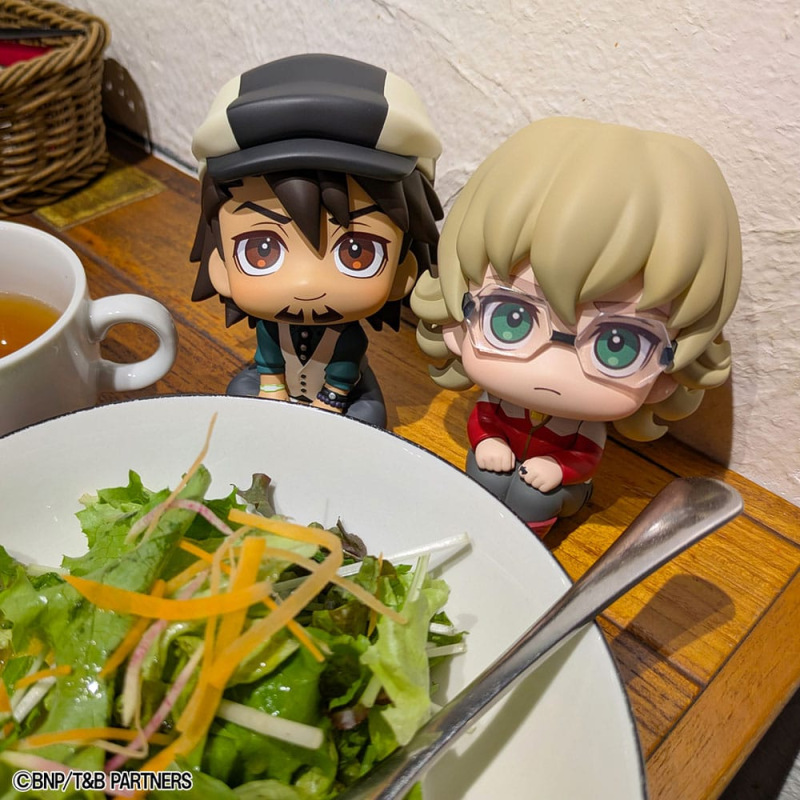 Tiger & Bunny Look Up PVC Statues Kaburagi T Kotetsu & Barnaby Brooks Jr. Set (with gift) 11 cm 5