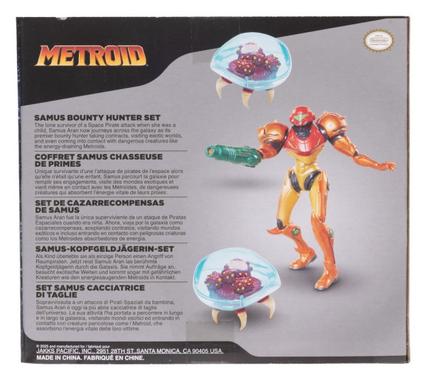 World of Nintendo Metroid Mini Figure 3-Pack Samus Bounty Hunter 6 cm 3