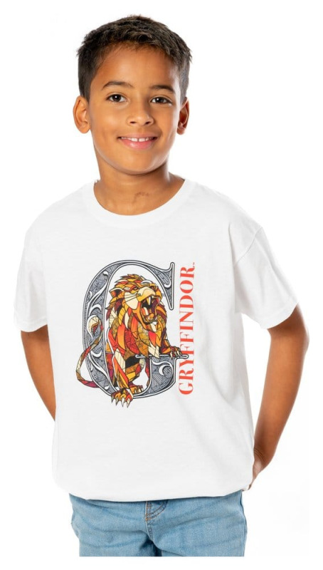 Harry Potter Kids T-Shirt Gryffindor Mosaic Size 5-6 1