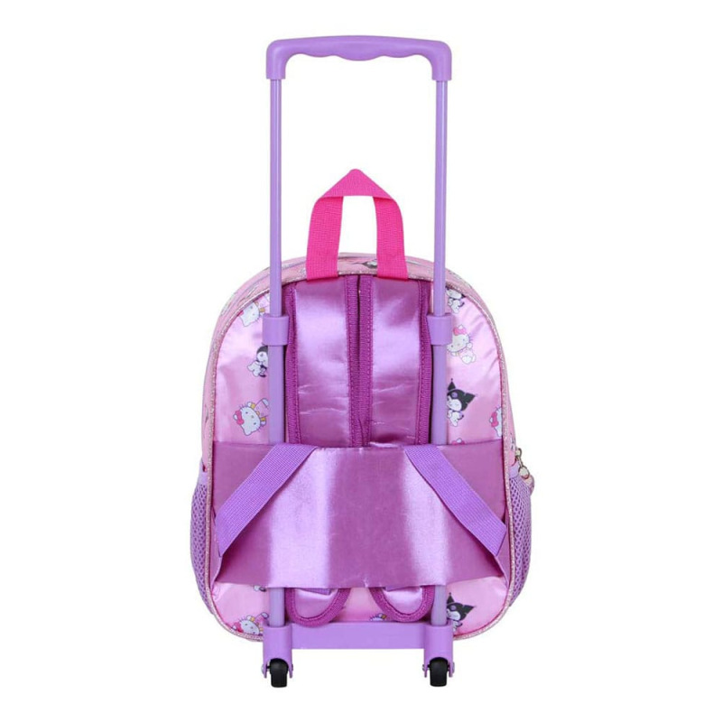 Sanrio 3D Backpack with Wheels Hello Kitty Playful Pink Small 1