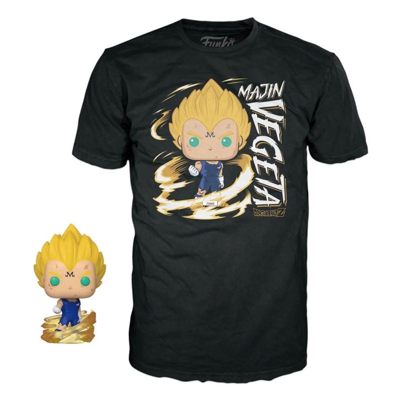 Dragonball Z POP! & Tee Box Majin Vegeta (GW) Size L