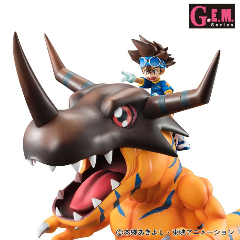 Digimon Adventure G.E.M. Series PVC Statue Greymon & Taichi 25 cm 1
