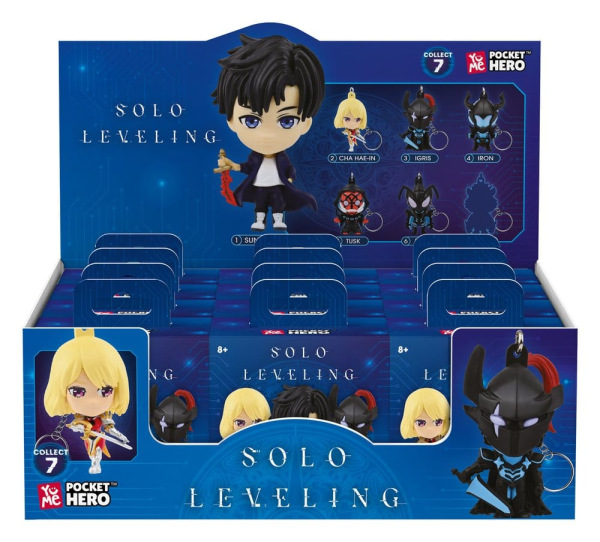 Solo Leveling Pocket Hero Keychain Series 1 Blind Box Display (12)