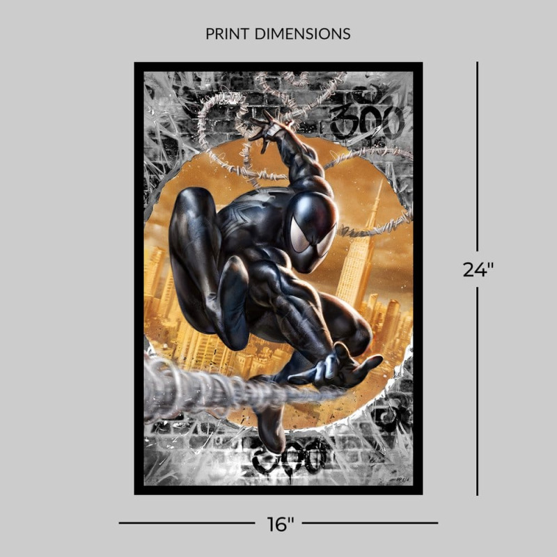 Marvel Fine Art Print The Amazing Spider-Man #300 Tribute (Black High-Gloss Variant) 41 x 61 cm - un 4