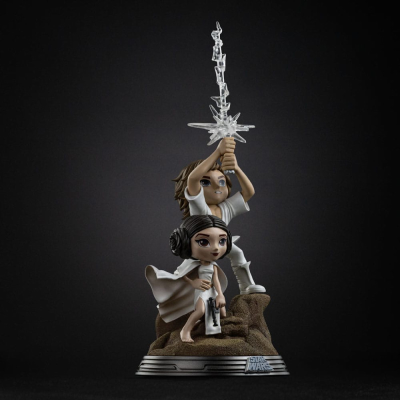 Star Wars Mini Co. PVC Figure Luke & Leia 30 cm 3