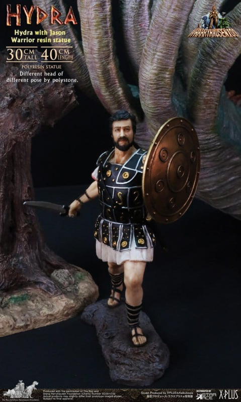 Ray Harryhausen Painted Statue Hydra with Jason Warrior Resin Statue 30 cm 2