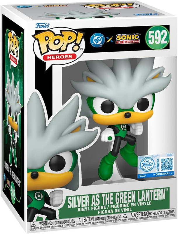 DC's Justice League and Sonic the Hedgehog POP! Movies Vinyl Figures Silver/GL 9 cm 1