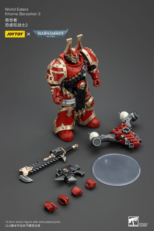 Warhammer 40k Action Figure 1/18 World Eaters Khorne Berzerker 2 13 cm 6