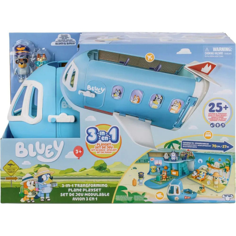 Bluey Mini Figure Playset Bluey Holiday 3in1 Set 4