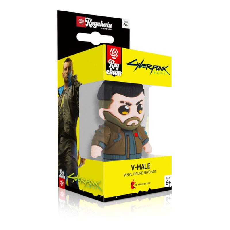 Cyberpunk 2077 Vinyl Keychain V-Male 1